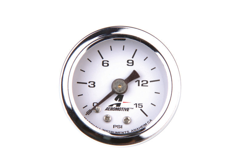 Aeromotive 0-15 PSI Fuel Pressure Gauge - 15632