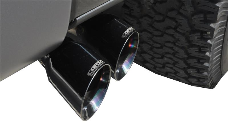 Corsa 2011-2014 Ford F-150 Raptor 6.2L V8 133in Wheelbase Black Xtreme Cat-Back Exhaust - 14759BLK