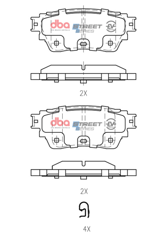 DBA 19-24 Nissan Altima (w/Electronic Parking Brake) Street Ceramic Front Brake Pads - DB15223SSEV