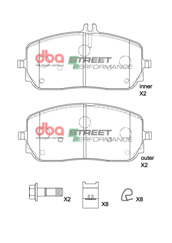 DBA 2020+ Mercedes-Benz CLA35 AMG 4Matic SP Performance Front Brake Pads - DB15268SP