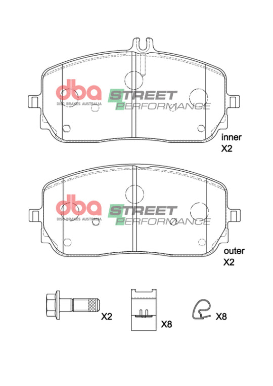 DBA 2020+ Mercedes-Benz CLA35 AMG 4Matic SP Performance Front Brake Pads - DB15268SP
