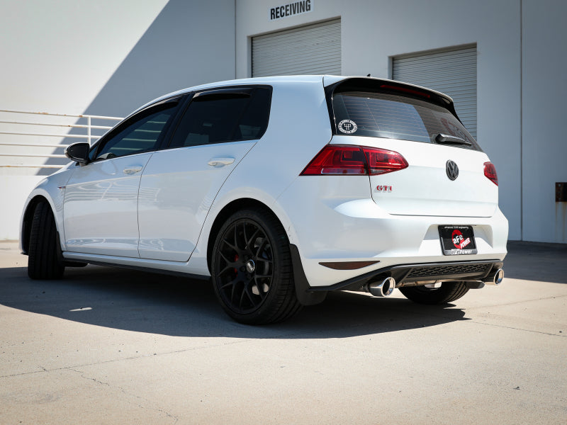 aFe MACHForce XP 3in-2.5in SS Exhaust Cat-Back 15-17 Volkswagen GTI (MKVII) L4-2.0L (t) - Polished - 49-36418-P