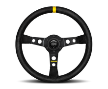 Load image into Gallery viewer, Momo MOD07 Steering Wheel 350 mm - Black Suede/Black Spokes/1 Stripe - R1905/35S