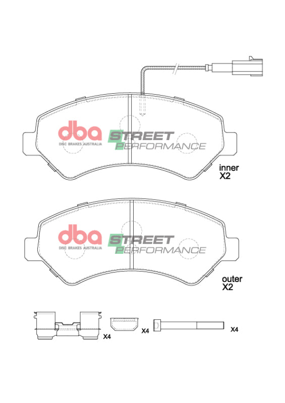 DBA 14-23 Ram ProMaster 1500 SP Performance Front Brake Pads - DB15172SP