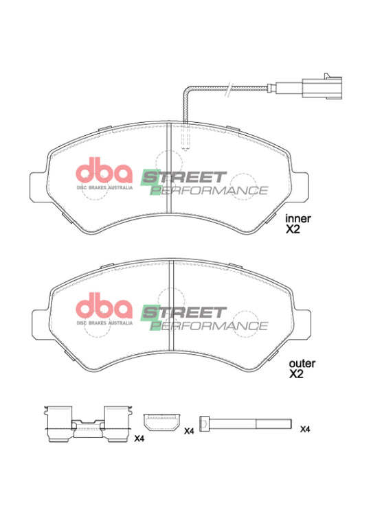 DBA 14-23 Ram ProMaster 1500 SP Performance Front Brake Pads - DB15172SP