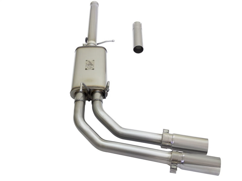 aFe Rebel Series CB 3in Middle Side Exit SS Exht w/Polish Tips 09-16 Chevy Silverado/GMC Sierra 1500 - 49-44062-P