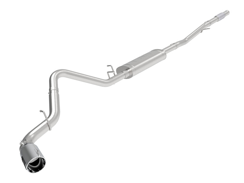 aFe Apollo GT Series 2019 GM Silverado/Sierra 1500 4.3L/5.3L 409 SS CB Exhaust System w/Polished Tip - 49-44107-P