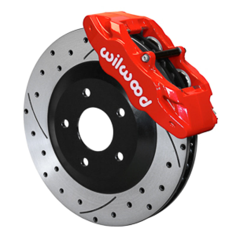 Wilwood 05-13 C6 Corvette Base SLC56 Front Rotor & Brake Kit - Red - 140-17671-DR