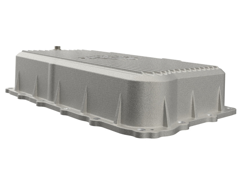 aFe 20-26 GM Trucks L6 3.0L Transmission Pan - Raw / Machined Fins - 46-71420A