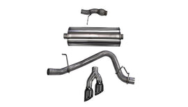 Corsa 2015-2020 Chevy Tahoe/GMC Yukon Cat-Back Exhaust Sport 3in Single Side Twin Black 4in Tips - 14859BLK