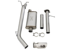 Load image into Gallery viewer, aFe Mach Force-XP Exhaust 3in CB SS 15-17 GM Colorado/Canyon 2.5L/3.6L Side Exit w/ Polished Tip - 49-44058-P