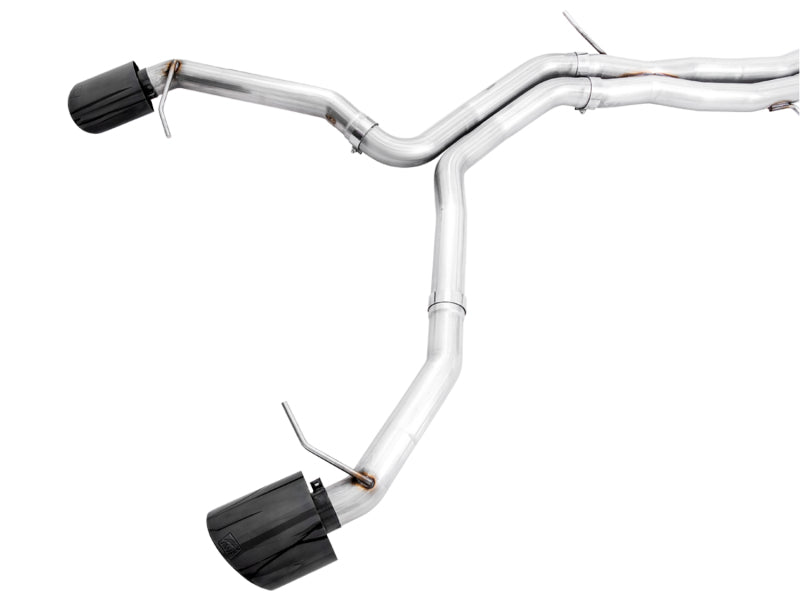 AWE Tuning Audi B9.5 RS5 Sportback Non-Resonated Track Edition Exhaust - RS-Style Diamond Blk Tips - 3020-33124