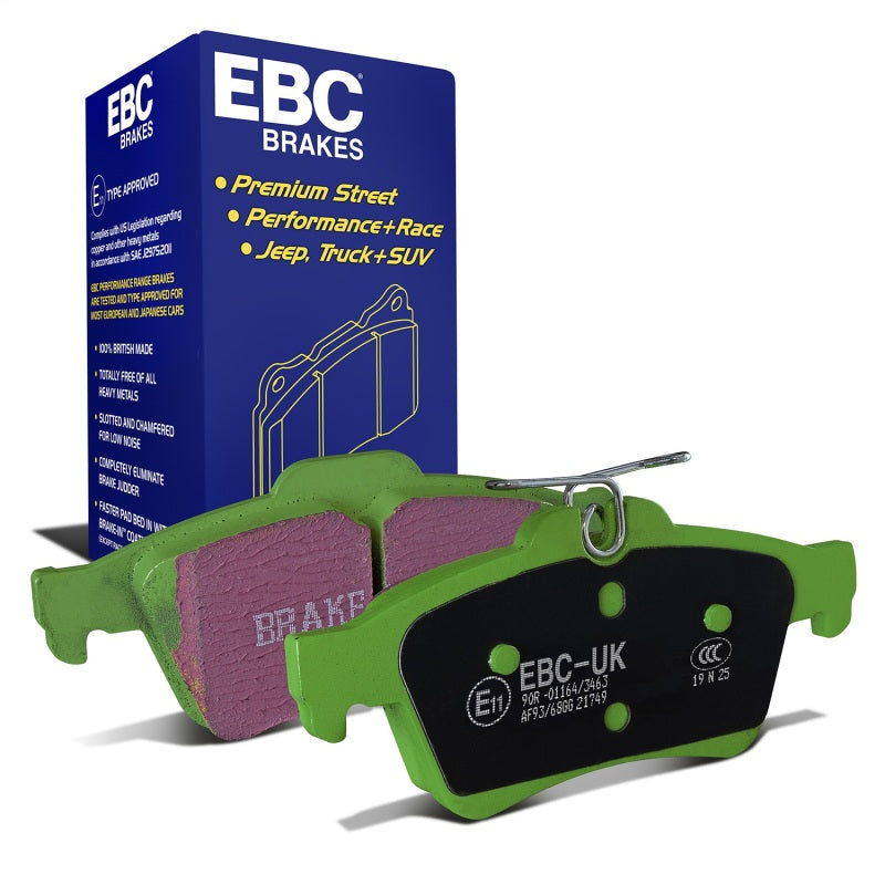 EBC 08-10 Chevrolet Cobalt 2.0 Turbo (SS) Greenstuff Rear Brake Pads - DP21749