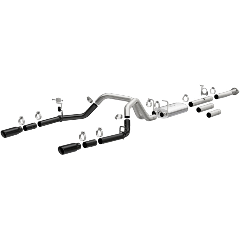 MagnaFlow 11-19 Chevrolet Silverado 2500/3500 HD V8-6.0L Dual Split Cat-Back Exhaust w/Black Tips - 19377