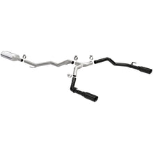 Load image into Gallery viewer, MagnaFlow 2020 Jeep Gladiator 3in Street Series Dual Split Exit SS Cat-Back Exhaust w/Black Tips - 19487