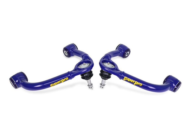 SuperPro 2021+ Ford F150 Fixed Offset Front Upper Control Arm Set - TRC6675