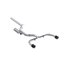 Load image into Gallery viewer, MBRP 2022 VW Golf GTI MK8 T304 SS 3in Cat-Back Exhaust 2.5in Dual Split Rear w/ Carbon Fiber Tips - S46173CF
