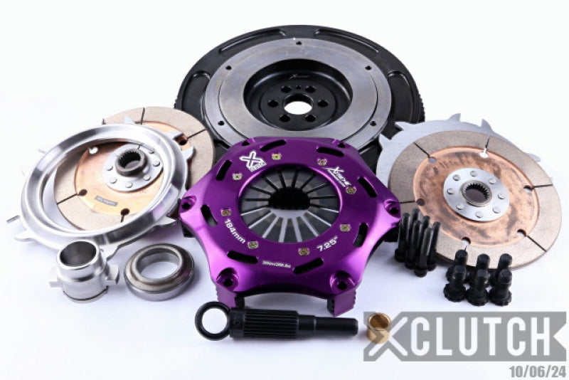 XClutch 89-94 Nissan Skyline GT-R 2.6L 7.25in Twin Solid Ceramic Clutch Kit - XKNI18520-2E