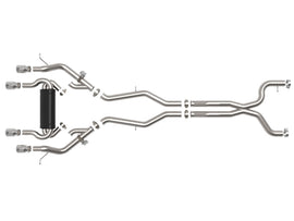 aFe MACHForce XP Exhausts Cat-Back SS 21 BMW M2 Competition L6-3.0L w/Polished Tips - 49-36351-P