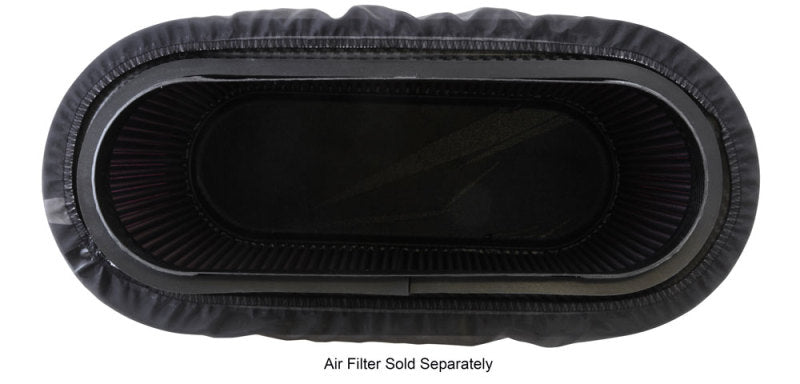 K&N Air Filter Wrap - Black - 4.313in Base ID x 4.75in Top ID x 6.75in H - 100-8521DK