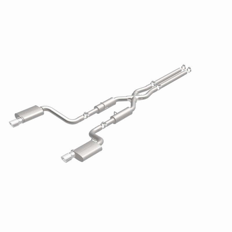 MagnaFlow 11-12 Dodge Charger SRT-8 Hemi Dual Split Rear Exit Stainless Cat-Back Performance Exhaust - 15494