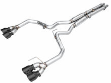 Load image into Gallery viewer, AWE 2024 Ford Mustang GT Fastback S650 RWD Track Edition Cat-Back Exhaust w/ Quad Diamond Black Tips - 3020-43650