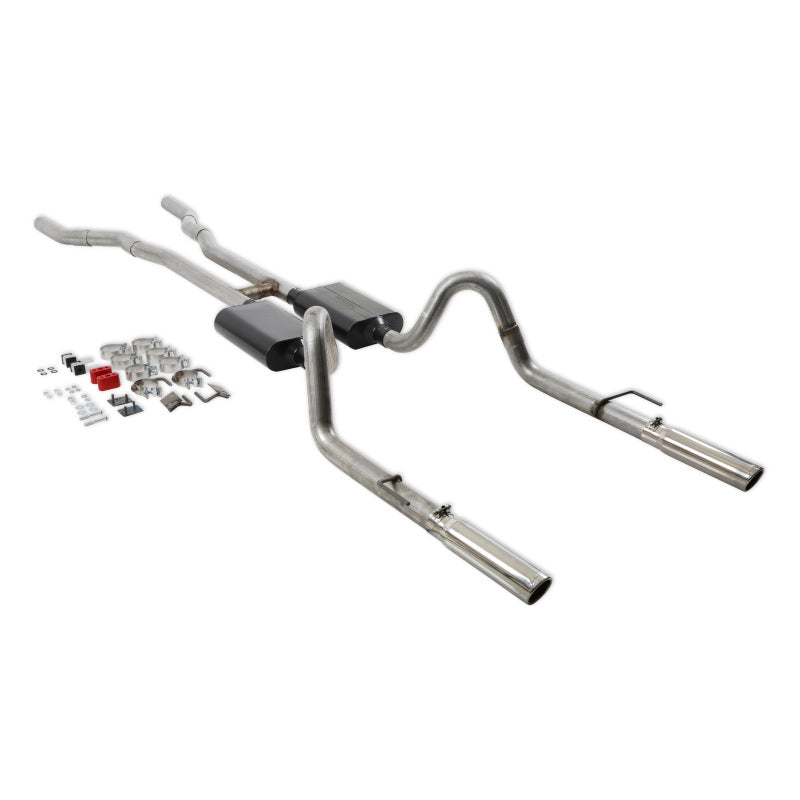 Flowmaster 67-70 Mustang American Thunder Thru Valance Exhaust System - 17281
