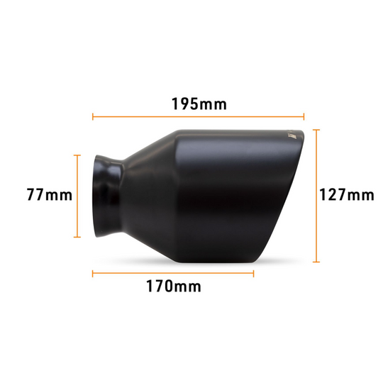 Mishimoto 15-23 Dodge Charger/Challenger Muffler Tip Pair - 5in - Black - MMEXH-TIP-MOPARBK
