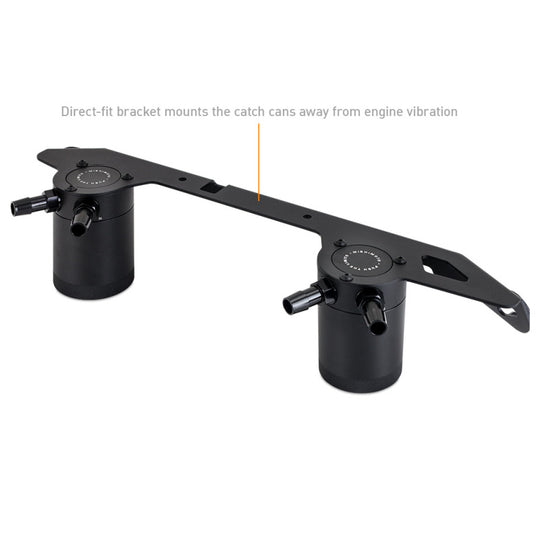 Mishimoto 2023+ Ford Bronco 2.7L Baffled Oil Catch Can System - MMBCC-BR27-23S