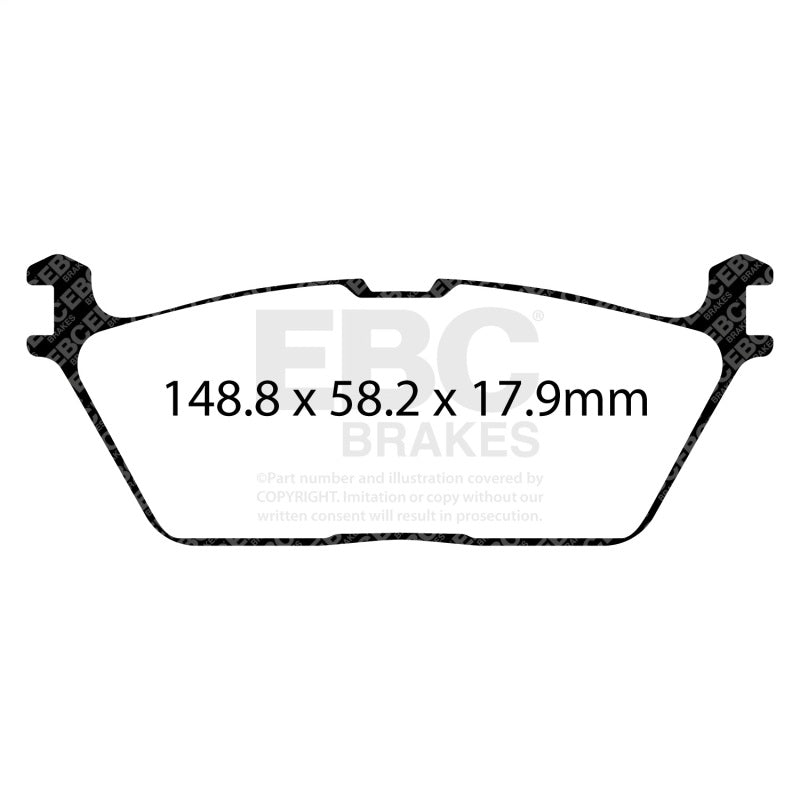 EBC 2019+ Ram Trucks 1500 (DT) Greenstuff Rear Brake Pads - DP63095