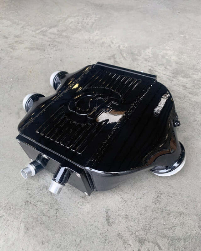 CSF 2014+ BMW M3/M4 (F8X) Top Mount Charge-Air-Cooler - Gloss Black - 8082GB