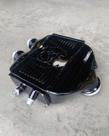 CSF 2014+ BMW M3/M4 (F8X) Top Mount Charge-Air-Cooler - Gloss Black - 8082GB