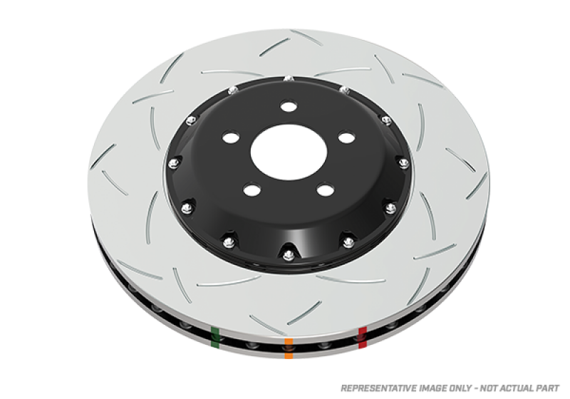 DBA 13-16 Audi RS5 (w/ Scalloped Edge Iron Rotors) Rear 5000 Series Slotted Rotor w/Silver Hat - DBA52835SLVS