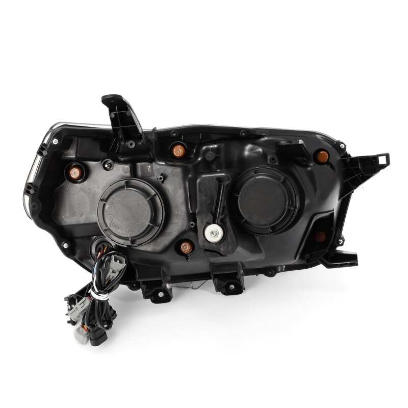 AlphaRex 10-13 Toyota 4Runner PRO-Series Projector Headlights Plank Style Black w/Seq Signal/DRL - 880755