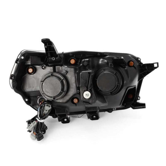 AlphaRex 10-13 Toyota 4Runner PRO-Series Projector Headlights Plank Style Black w/Seq Signal/DRL - 880755