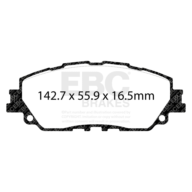 EBC 2019+ Lexus ES300H 2.5L Hybrid Greenstuff Front Brake Pads - DP22378