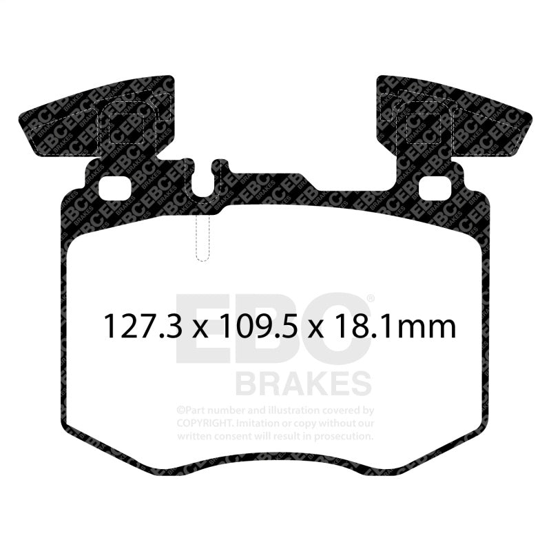 EBC 19-22 Mercedes-Benz GLC300 Coupe (C253) 2.0T (4 Pads w/Weights) Ultimax Front Brake Pads - UD2162