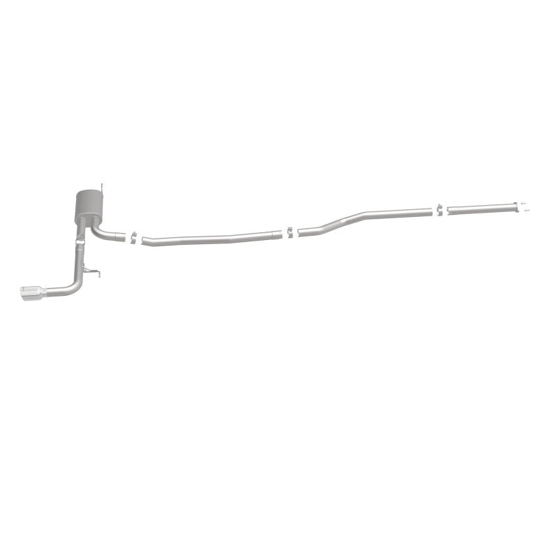 MagnaFlow Cat Back, SS, 2.5in, Street, Single Straight Pass. Polished 4in Tip, 2015 Ford Fusion 2.5L - 19096