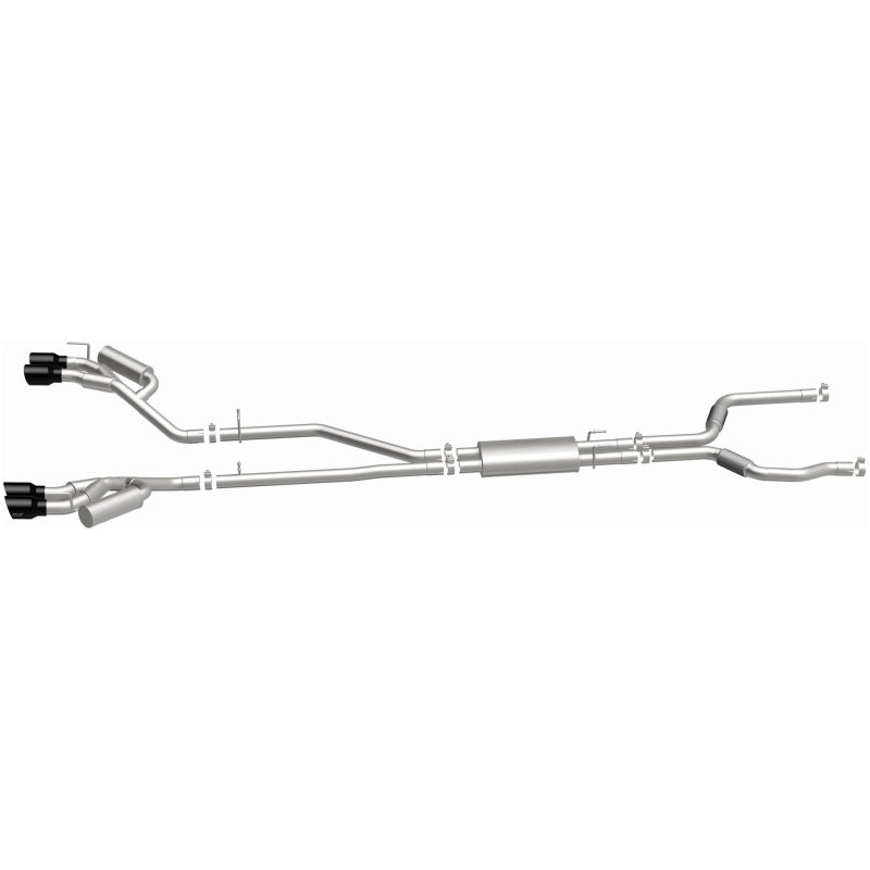 MagnaFlow 20-21 Ford Explorer 3.0L V6 Dual Exit Quad Black Chrome Tip Street Series Cat-Back Exhaust - 19515