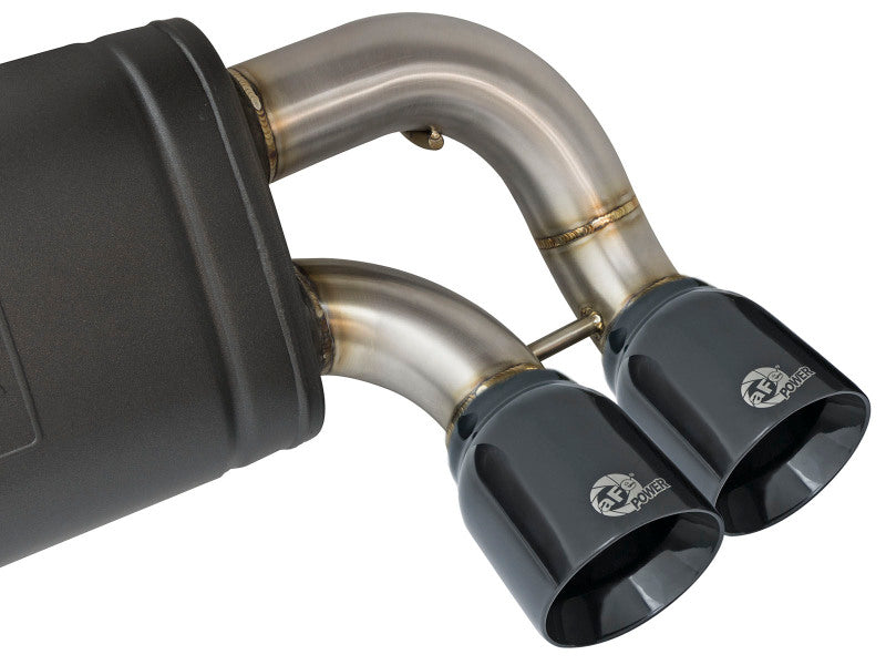 aFe MACHForce XP 3in - 2 1/2in Axle Back 304SS Exhaust w/ Black Tips 16-17 BMW M2 (f87) - 49-36333-B