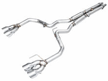 Load image into Gallery viewer, AWE 2024 Ford Mustang Dark Horse S650 RWD Track Edition Cat-Back Exhaust w/ Quad Chrome Silver Tips - 3020-42375