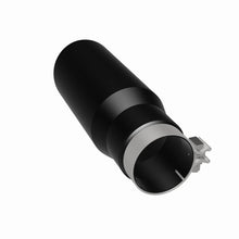 Load image into Gallery viewer, MagnaFlow Tip Stainless Black Coated Single Wall Round Single Outlet 5in Dia 3.5in Inlet 14.5in L - 35237