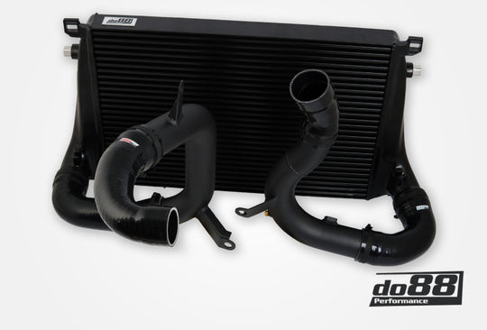 do88 VAG 2.0T EA888 Gen4 (245hp) BigPack Intercooler Kit w/Black Hoses - BIG-340-2-S