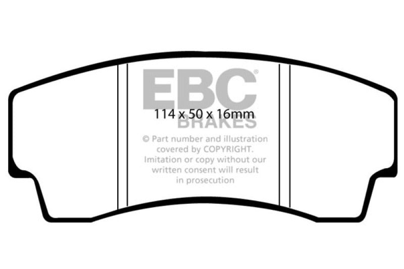 EBC 99-02 Noble M12 2.6 Twin Turbo Yellowstuff Rear Brake Pads - DP4008R