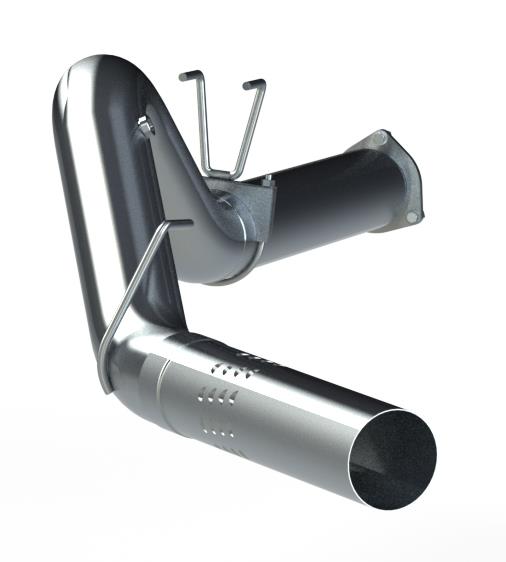 MBRP F-250/350/450 6.7 L 5in Filter Back Single Side Exit No Muffler AL - S62530PLM