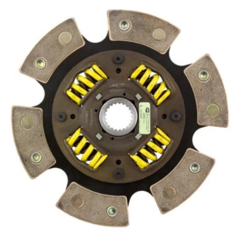 ACT 6 Pad Sprung Race Disc for LS Engine/Flywheel w/Nissan 350Z Trans/Input Shaft (S/O No Cancel) - 6280306