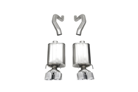 Corsa 06-13 Chevy Corvette C6 Z06 7.0L / 09-13 ZR1 6.2L Polished Axle-Back Exhaust w/4.5in Twin Tips - 21077