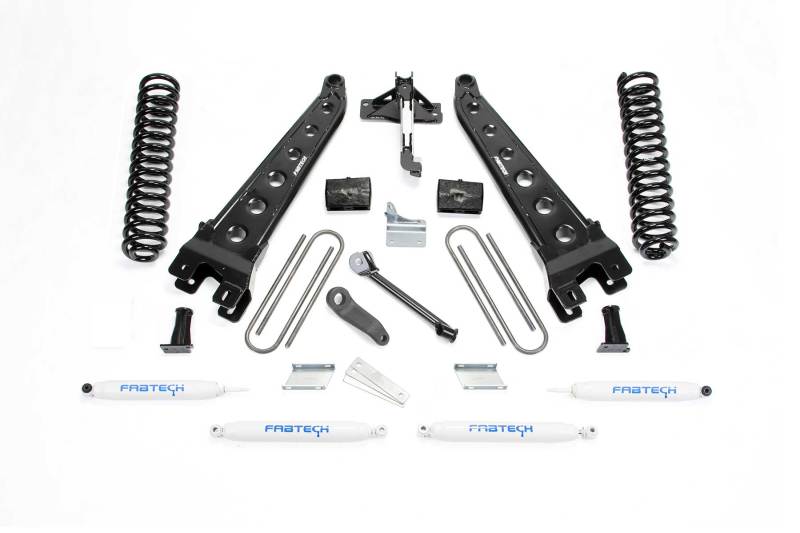 Fabtech 08-16 Ford F250/F350 4WD 4in Rad Arm Sys w/Coils & Perf Shks - K2211