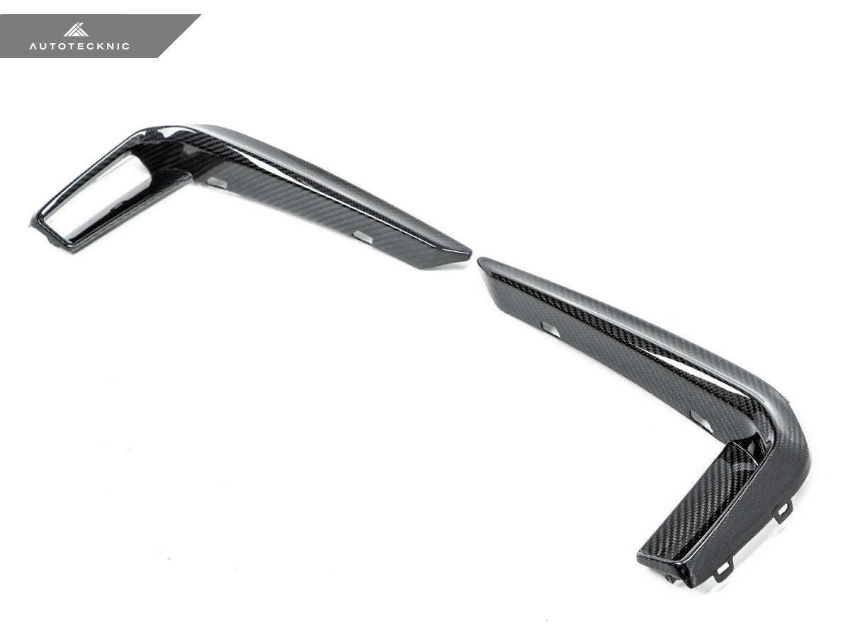 AutoTecknic Dry Carbon Front Bumper Trim - BMW G30 5-Series Pre-LCI M-Sport