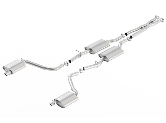 Borla 2015 Dodge Challenger 3.6L V6 S-TYPE Catback Exhaust No Tips Factory Valance - 140649